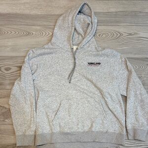 Kirkland Signature Light Gray Pullover Hoodie